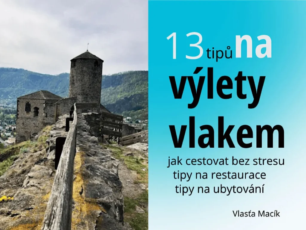 39 tipů na výlety vlakem, obálka prvních 13 dílů.
